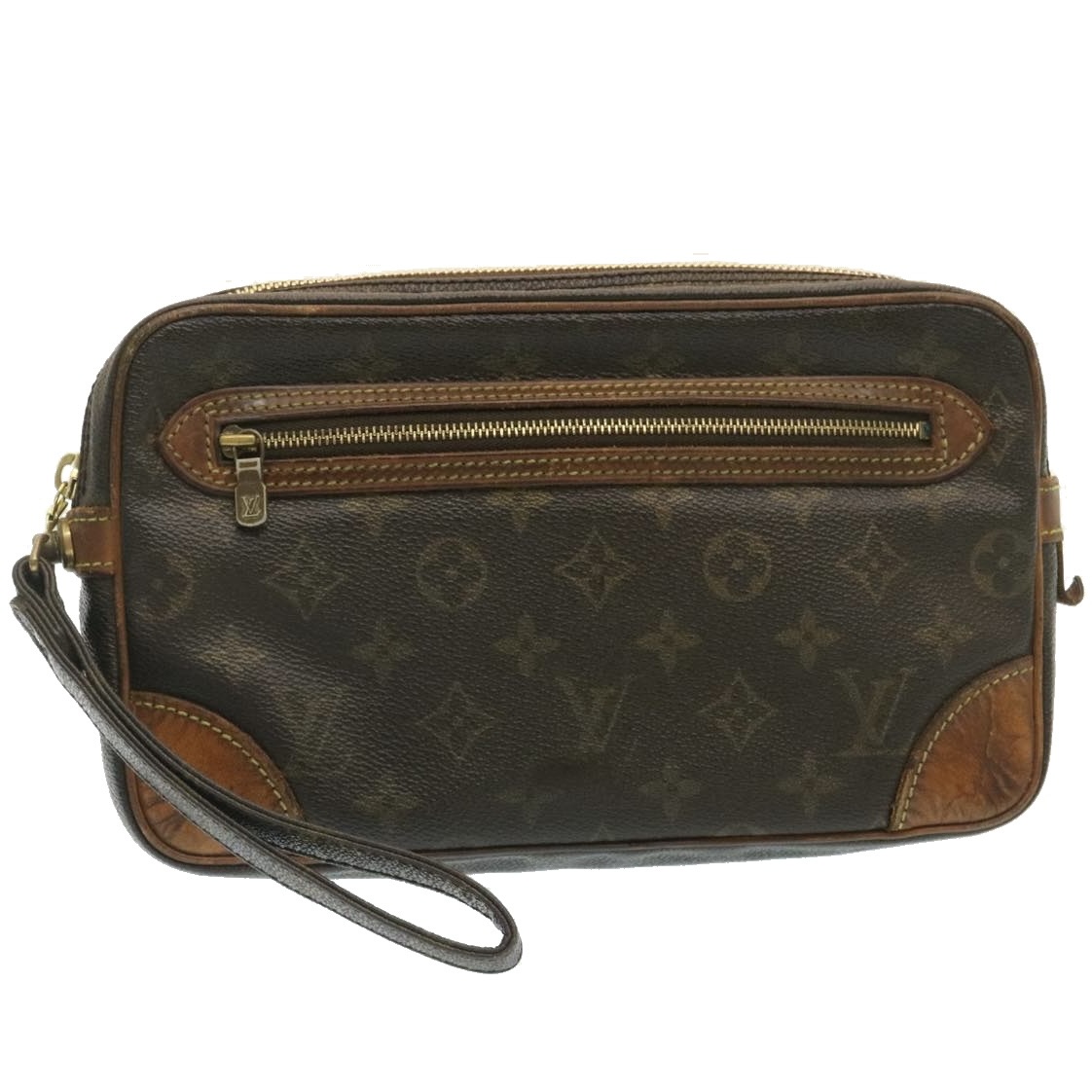Louis Vuitton Monogram Marly Dragonne Gm Clutch Bag M51825 Auth Bs607